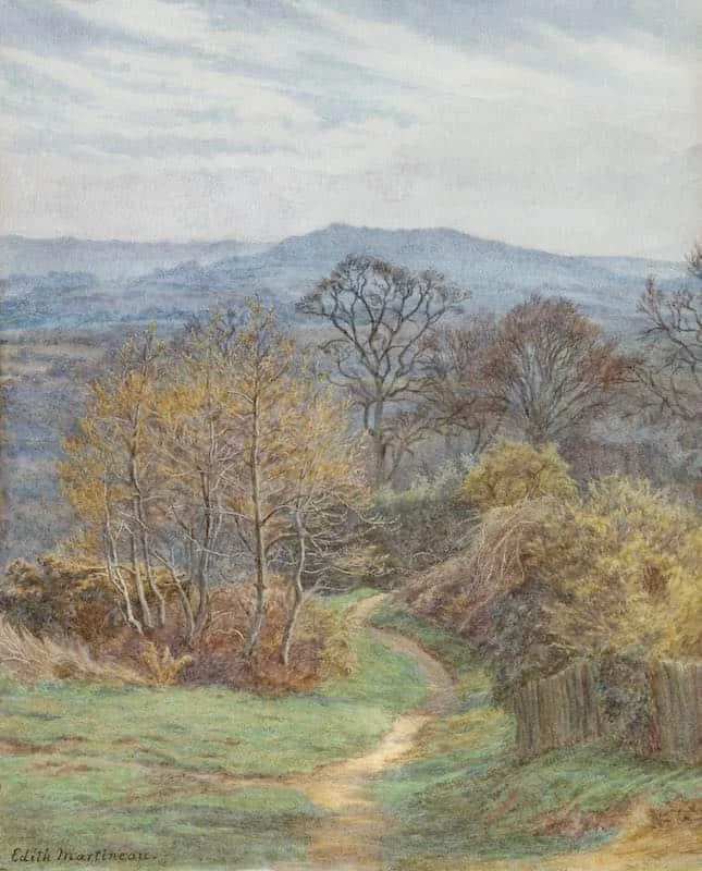 Edith Martineau, A.R.W.S. - The path through the trees