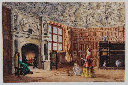 Interior at Ampney Park, Gloucestershire