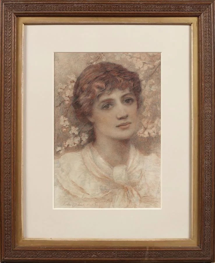 Kate Gardiner Hastings - Portrait of Ellen Terry as Ophelia