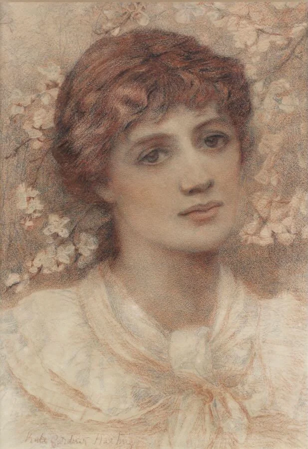 Kate Gardiner Hastings - Portrait of Ellen Terry as Ophelia