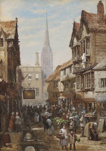 Salisbury with the cathedral